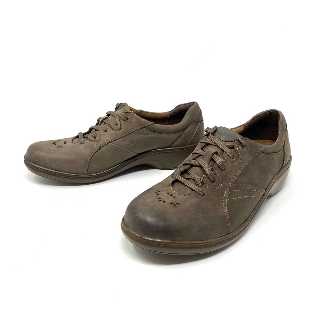 Aravon Delilah Leather Lace Up stone NARROW - Picture 2 of 7